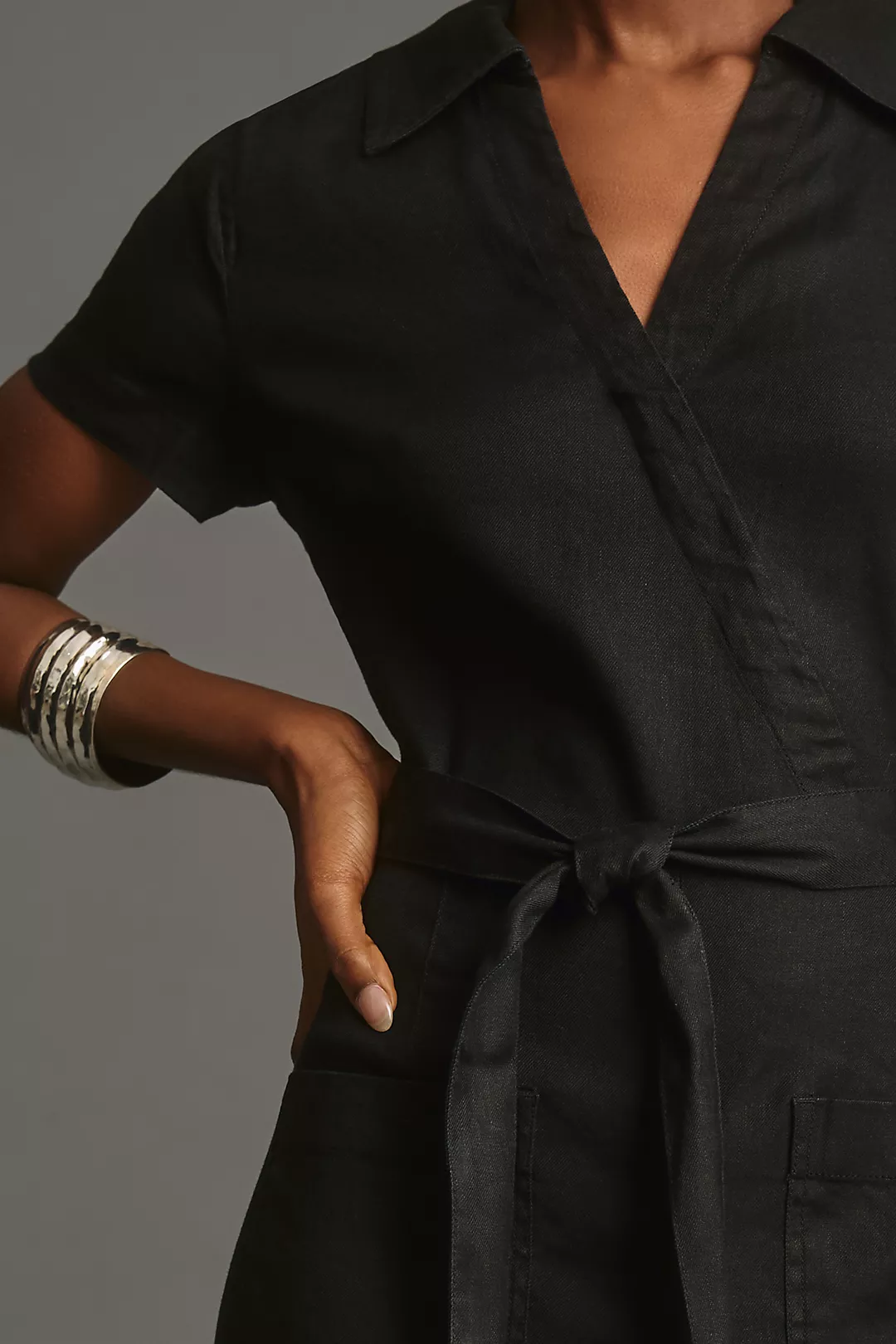 Wrap Jumpsuit by : Linen Edition