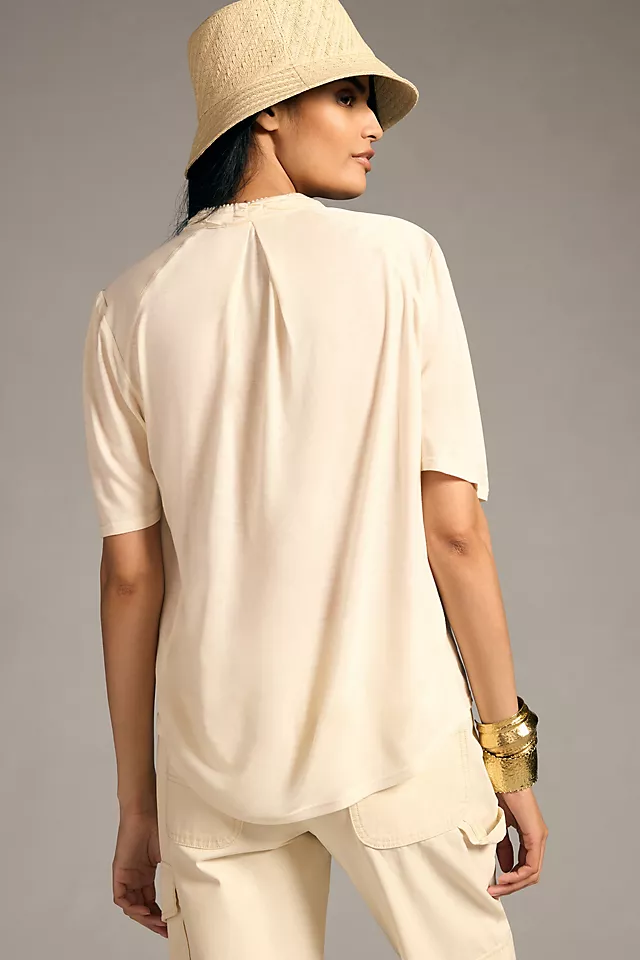 Embroidered Top WHITE